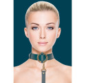 OUCH HALO - COLLAR WITH LEASH - VERDE
