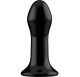PLUGGY GLASS VIBRATOR WITH SUCTION CUP AND REMOTE RECARGABLE 10 VELOCIDADES NEGRO