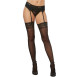 MEDIAS SHEER THIGH HIGHS W LACE TOP NEGRO